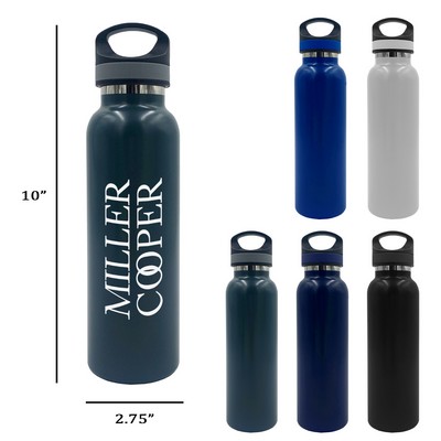 Aurora 20 oz. Vacuum Stainless Steel Water Bottle